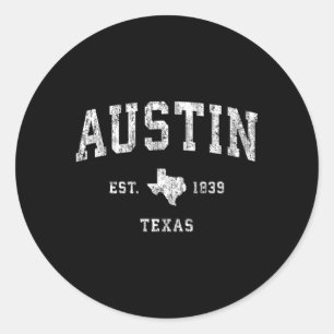 Adesivo Austin Texas Tx Athletic Sports