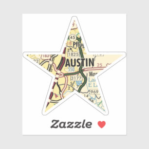 Adesivo Austin TX Star