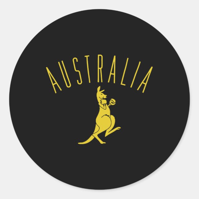 Adesivo Austrália Boxe Canguru (Frente)