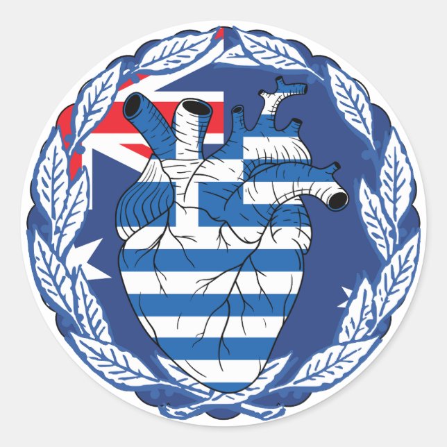 Adesivo Austrália, Grécia, Independência Grega (Frente)