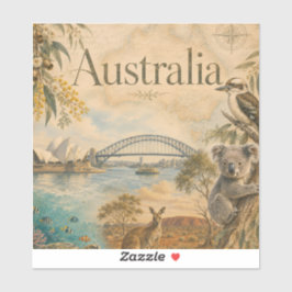 Adesivo Austrália para os amantes da Austrália