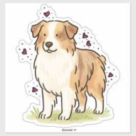 Adesivo Australian Shepherd - Pastoreio
