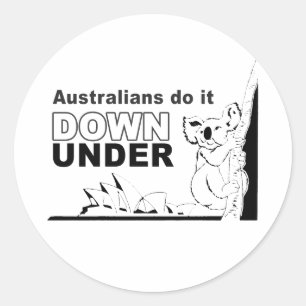 Adesivo australianos fazem isso lá embaixo