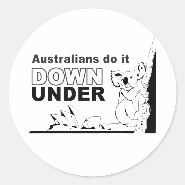 Adesivo australianos fazem isso lá embaixo (Frente)