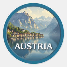 Adesivo Áustria Hallstatt União Europeia