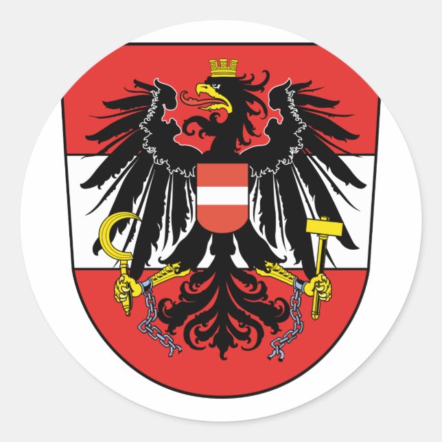 Adesivo Áustria mista, Áustria (Frente)