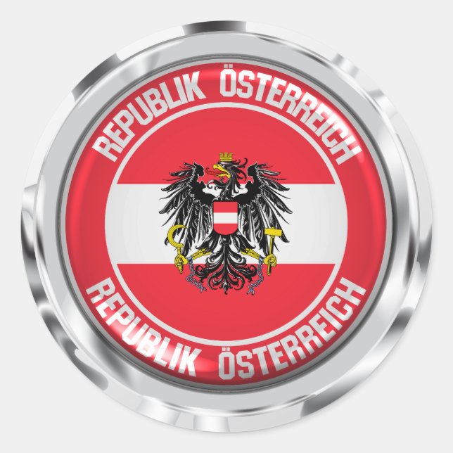 Adesivo Áustria Round Emblem (Frente)
