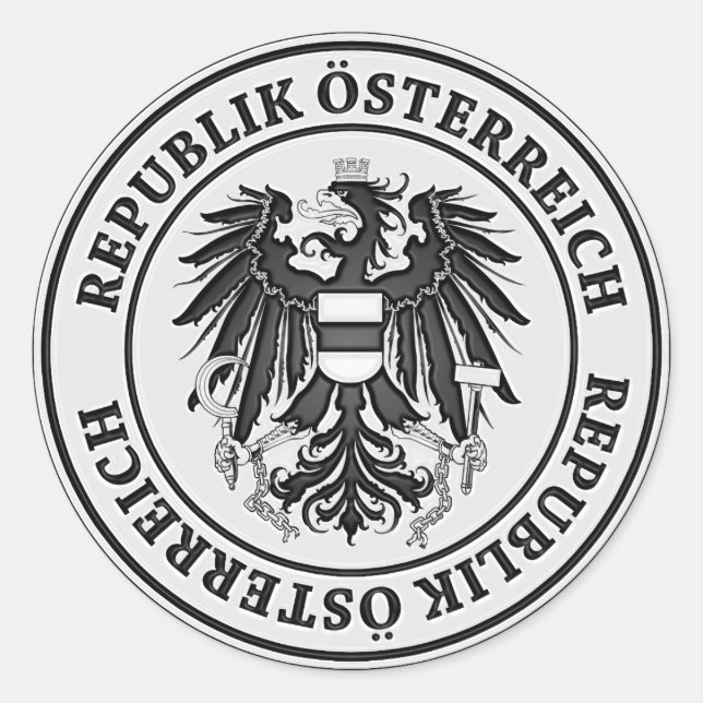 Adesivo Áustria Round Emblem (Frente)