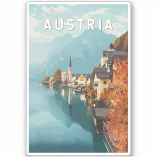 Adesivo Austria Viagem Art Vintage