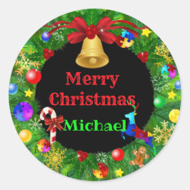 Adesivo Autism Christmas Wreath