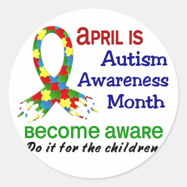 ADESIVO AUTISM CONSCIRENESS MÊS ABRIL (Frente)