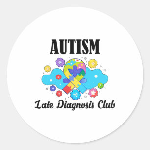 Adesivo Autism Late Diagnostics Club - Autism Awarness 1