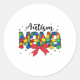 Adesivo Autism Mama - Suporte à mãe por Quebra-cabeça