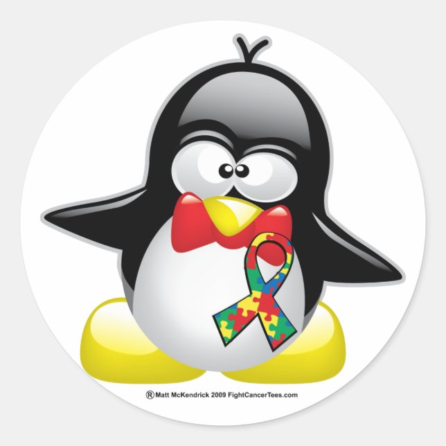 Adesivo Autism Penguin (Frente)