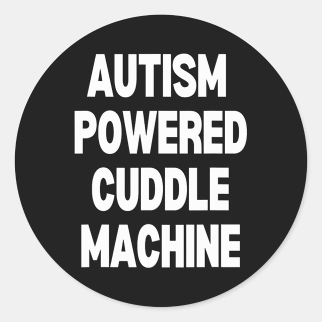 Adesivo Autism Powered Cuddle Machine (Frente)