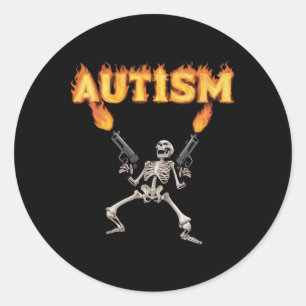 Adesivo Autism Skeleton Engraçado Memória-Tanque Específic