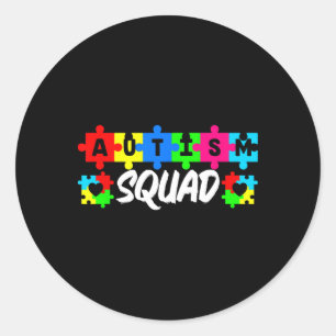 Adesivo Autism Squad Suporta Sensibilização para a Inclusã