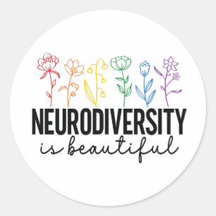 Adesivo Autism Wildflower, ADHD, professor especial