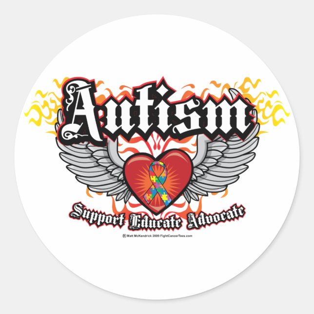 Adesivo Autism Wings (Frente)