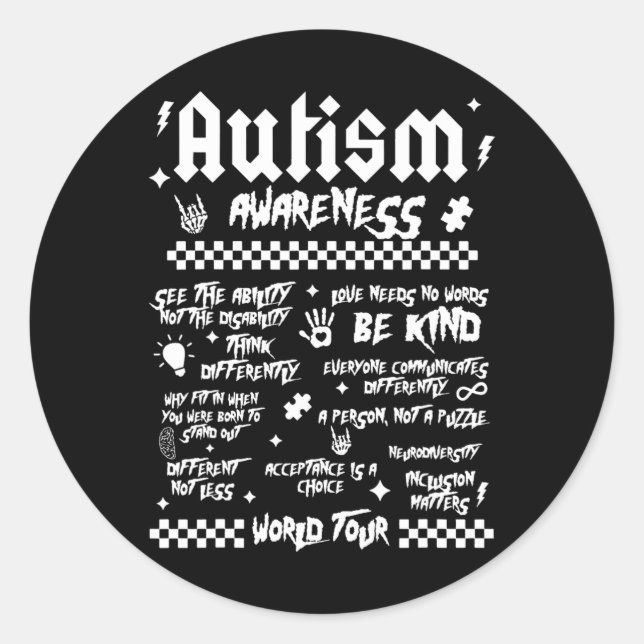 Adesivo Autism World Tour (Frente)