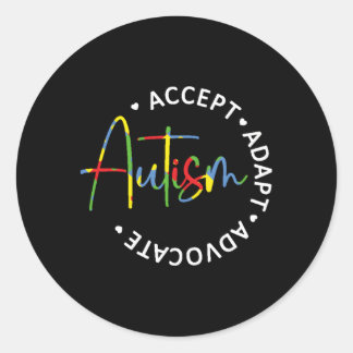 Adesivo Autismo Accept Adaptar Advocate