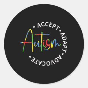 Adesivo Autismo Accept Adaptar Advocate Leve Longa