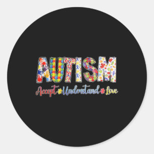 Adesivo Autismo Aceita Compreender Homens Autistas Amor Mu