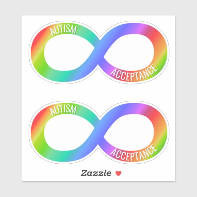 Adesivo Autismo Aceitação Neurodiversity Vinyl Sticker Set (Folha)