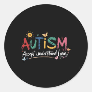 Adesivo Autismo Aceite Compreender Atenção Ao Amor