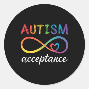 Adesivo Autismo Advertência Aceitação Infinidade Símbolo A