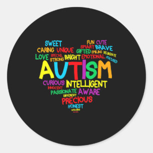 Adesivo Autismo Autismo Cardíaco Sensibilização Orgulhosa