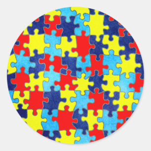 Adesivo Autismo Awareness Quebra-cabeça por Shirley Taylo