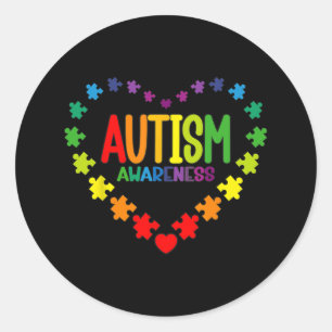 Adesivo Autismo Consciência Amor Quebra-cabeça de Coração