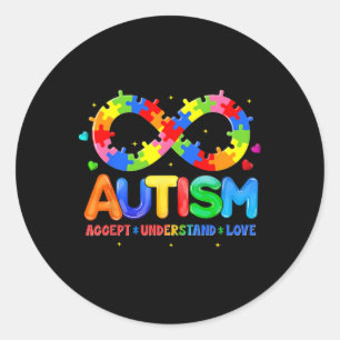 Adesivo Autismo Conscientista Accept Compreende Amor Com A