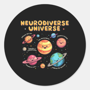 Adesivo Autismo de educação especial do Universo Neurodive