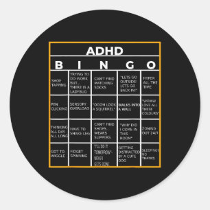 Adesivo Autismo Dia da Consciência da Saúde Mental Adhd Bi