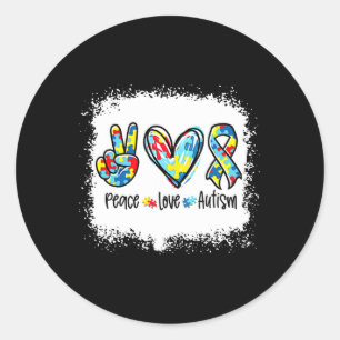 Adesivo Autismo Do Amor Pela Paz Em Abril Vestimos Azul Pa