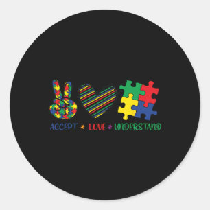 Adesivo Autismo Do Amor Pela Paz Em Abril Vestimos Azul Pa