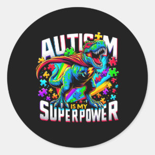 Adesivo Autismo é meu super poder Autismo Sensibilização T