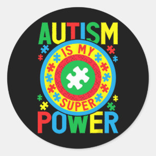 Adesivo Autismo É Meu Super Poder - Consciência Autismo