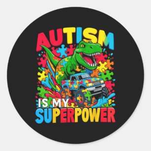 Adesivo Autismo É Meu Superpoderoso Caminhão Monstro De Me