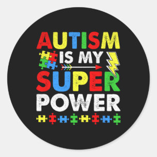 Adesivo Autismo É Minha Consciência Do Autismo De Super Po