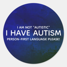 Adesivo Autismo em Primeiro Lugar a Pessoa