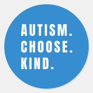 Adesivo autismo escolhe o tipo Stickers Rotulagem moderna
