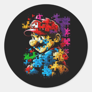 Adesivo Autismo Jogador Navegando Autismo T Autismo Mãe Pa