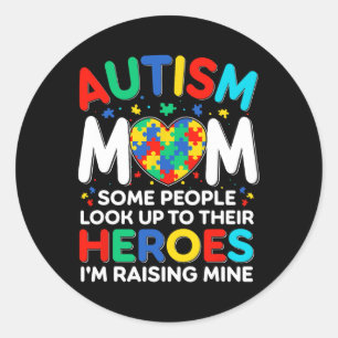 Adesivo Autismo Mãe Aumentando Heros Autismo Sensibilizaçã