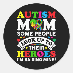 Adesivo Autismo Mãe Criando Heróis Autismo Mãe Criança de 