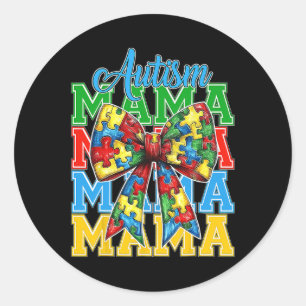 Adesivo Autismo Mãe Neuro Diverse Coquette Arco Mãe Mãe