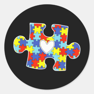 Adesivo Autismo Mãe Quebra-cabeça do Coração Piece Autismo