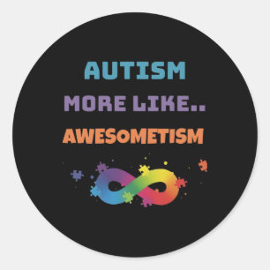 Adesivo Autismo Mais Como Awesometismo Colorido